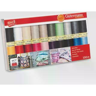 Gutermann tr?ds?t: SEW-ALL: 100m: Pakke med 20 forskellige