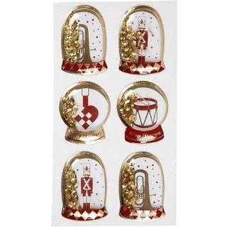Guld Shaker Stickers - Nøddeknækker, 6 stk.