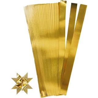 Flet selv julestjerner - Guld, 100 strimler