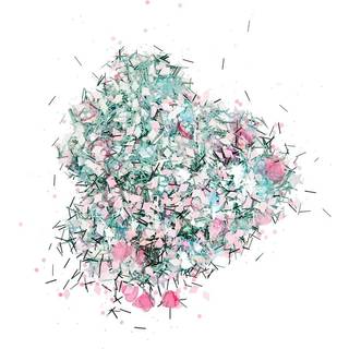 Pastelfarvet Glitter og Pailletter - 170g