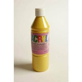 Akrylmaling - blank 500ml - gul - 1 stk