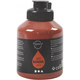 Art Akrylmaling Burnt Sienna 500ml - Halvblank Finish