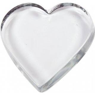 Massivt Glas Hjerte 10x9 cm - Elegant Dekoration