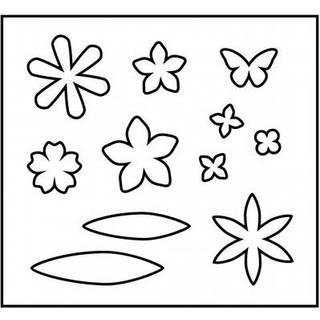 Blomsterskæreskabelon 14x15,25 cm - 1 stk.