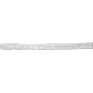 Hvide Chenille Piberensere 30 cm - 15 stk.