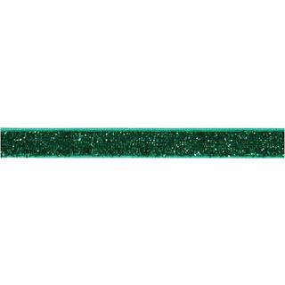 Dekorationsbånd glitter Stofbånd fra Vivi Gade. Glittertråde er indvævet på forsiden. Længde: 5m.