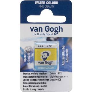 van Gogh akvarelfarve half pan – Transparent Yellow Medium 272