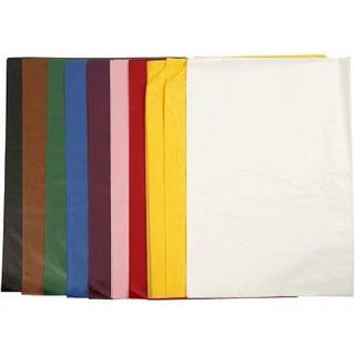 Silkepapir 50x70 cm - 10x25 ark til kreative projekter