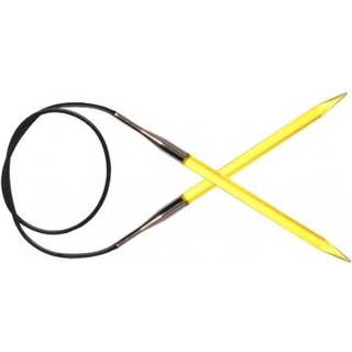 KnitPro Trendz FASTE rundpinde 80 cm (3.5-12.00mm) 6.00 mm Gul Indhold:1 fast rundpind Materiale:Akryl Typer: Faste rundpinde Størrelser:3.50-12.00 mm.