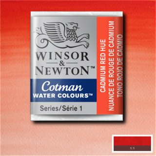 Winsor & Newton Cotman akvarelfarve half pan – Cadmium Red Hue 095