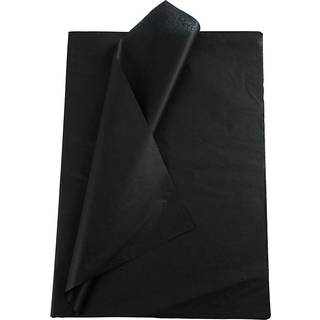 Sort Silkepapir 50x70 cm - 25 ark i pakke