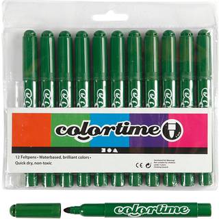 Colortime Grangrøn Tusch 5 mm - 12 stk.
