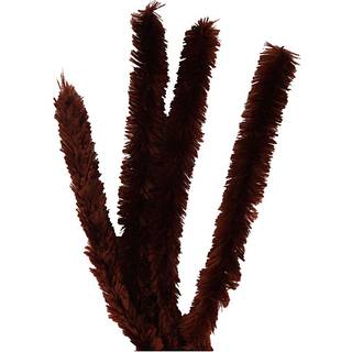 Brun Chenille Piberensere 40 cm - 4 stk. pr. pakke