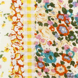 Creativ Company Patchwork Fabric Yellow 45x55cm 4pcs.