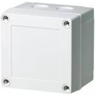 Fibox Kasse 100x100x75 poly,grå dæks.