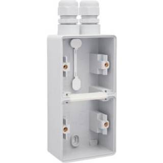 Niko Underlag 2-modul, 2x m20, ip55, grå