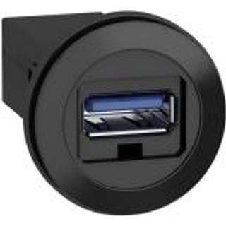 Schneider Electric Harmony usb 3.0 udtag til montage i ø22 mm. hul, usb-a/usb-a på begge sider