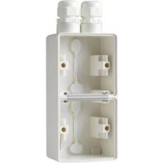 Niko Underlag 2-modul, 2x m20, ip55, hvid