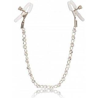 California Exotics Crystal Chain Nipple Clamps Silver