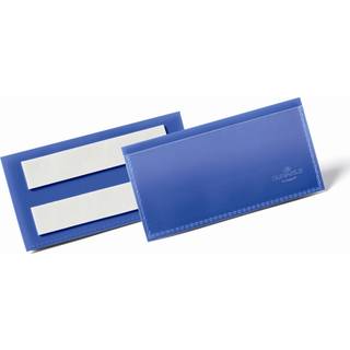 Durable lagerlomme med etiketholder 100x38mm selvklæbende
