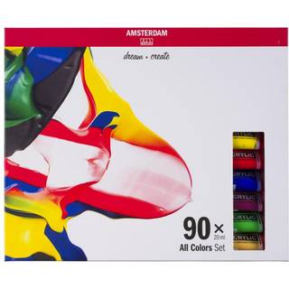 Amsterdam Akrylmaling - Alle Farver, 90x20ml. Tuber