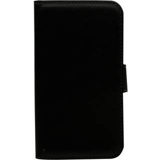 Hama iPhone 6/6s PLUS Wallet Black Leather Look Fits 2 Cards