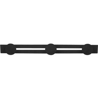 Knagerække 3 knopper, 39,5 cm, røget egetræ