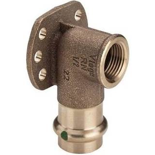 Viega Sanpress dækvinkel 15 mm x 1/2" rødgods