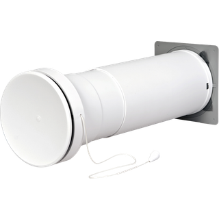 Duka Teleskopventil Type 450, Ø99 mm, hvid