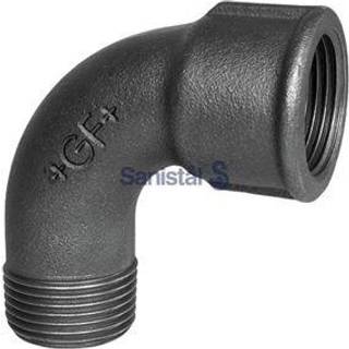 GF  bøjning sort mf/np 90gr 3/4