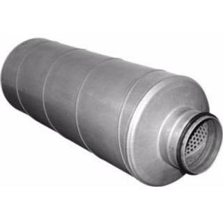 lyddæmper Ø160 mm x 900 mm 50 mm isolering, Nippel/Nippel