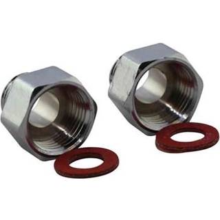 Overgangssæt Til Armatur- Slanger 1/2"X3/8"  Krom ✓ På lager - klar til levering og afhentning