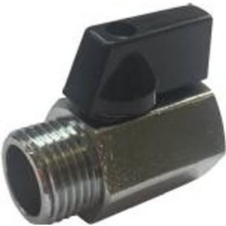 Kuglehane 1/2" Muffe/Nippel Forkromet Solar