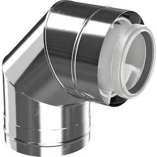 Bosch aftræksbøjning balanceret 87° dn80/125 rustfrit stål