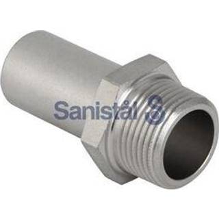 Geberit Mapress overgang rustfri 18x1/2 nippel/nippel