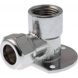 Dækvinkel 1/2" - 12 mm forkromet kompressions fitting
