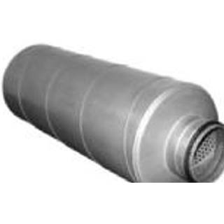 lyddæmper Ø160 mm X 1200 mm 50 mm isolering, Nippel/Nippel