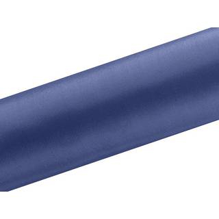 Satin mørkeblå - 16 cm x 9 meter - Elegant til enhver festlig lejlighed