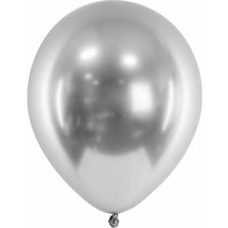 50 stk. Chrome latex balloner sølv 12" - Skinnende spejleffekt til bryllup &amp; fest