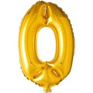 Folie tal ballon 0 guld, 102 cm