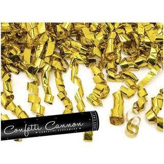 80 cm Konfettirør Guld Metallic – Lange Serpentiner for en Glitrende Fest!