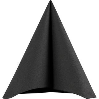Elegante sorte servietter 40x40 cm - 20 stk.
