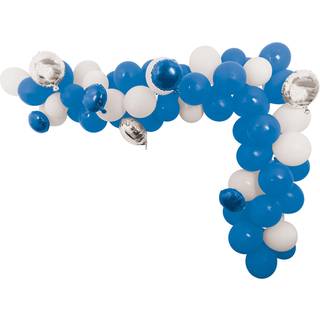 Ballonbue sæt, blå og hvid