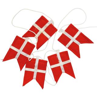 2 Meter Flagguirlande med 8 Filt Flag til Festlige Begivenheder