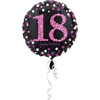 Folie ballon 18 år Pink Sparkling