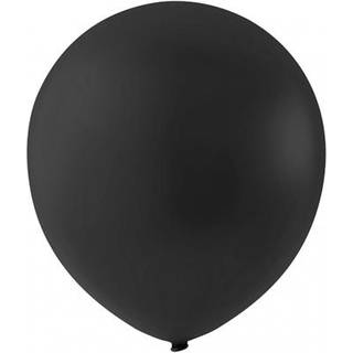 Sort Balloner 23 cm - 10 stk. Naturgummi