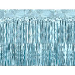 Festgardin Lyseblå Metallic 90x250 cm – Luksuriøs glans til galla og bryllup