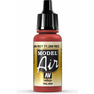 Vallejo Model Air 17Ml Red [Levering: 1-2 dage]