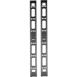 Tripp Lite 42U Rack Enclosure Server Cabinet Vertical Cable Management Bars - rack cable management panel
