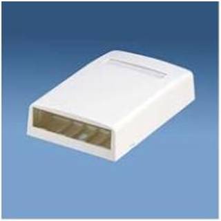 PANDUIT Vægboks mini-com 4 port med spole hvid